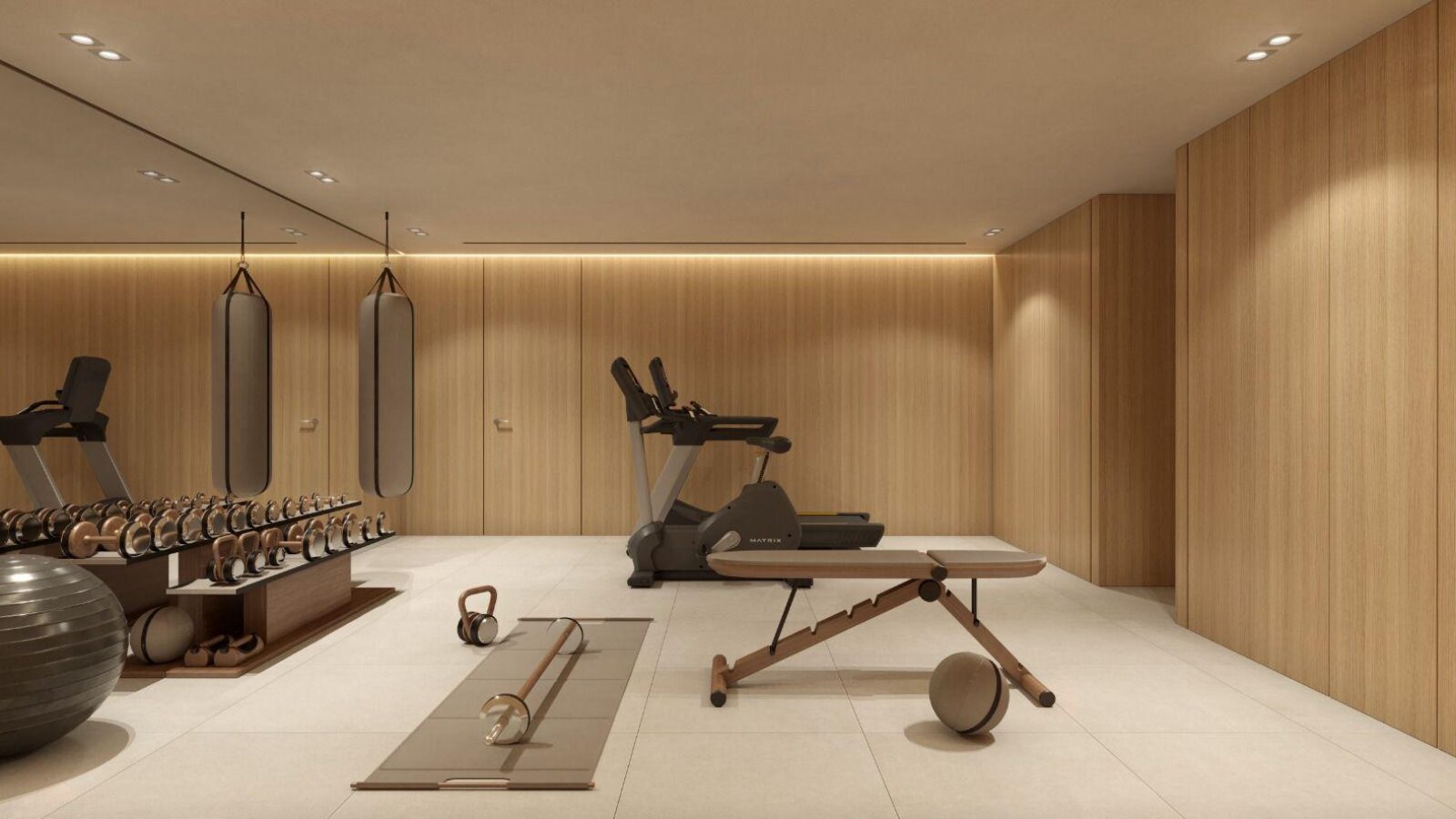 Gym on the lower level