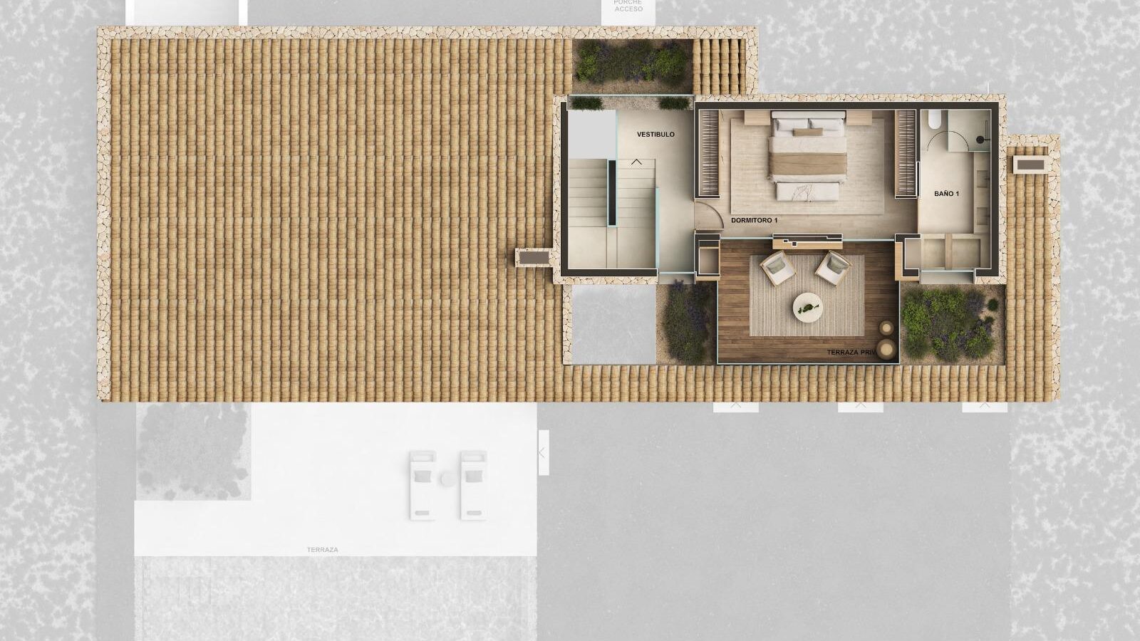 First floor plan of the Can Melis project